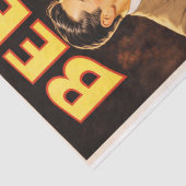 Vintage Poster Bierfeier Dekupage Seidenpapier (Detail)