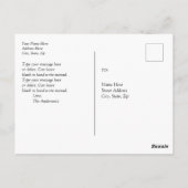 Vintage Poster, Chicagos Buckingham Fountain, DIY Postkarte (Rückseite)