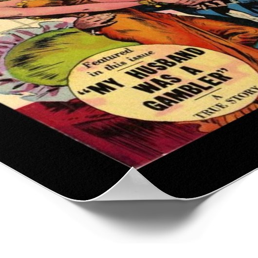 Vintage Poster Comic Buch Umfasst Lieben (Ecke)