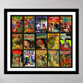 Vintage Poster Comic Buchcover Collage 15A (Vorne)