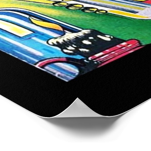 Vintage Poster Comic Buchcover Seltsam (Ecke)