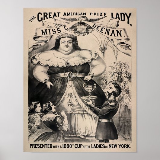 Vintage-Poster "Die Dicke Dame" Poster (Vorne)