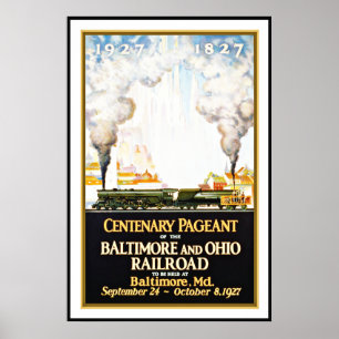 Vintage Poster Druck Baltimore Eisenbahn Groß