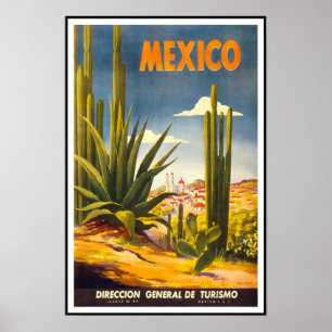 Vintage Poster Druck Mexiko