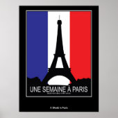 Vintage Poster Eine Woche in Paris (Vorne)