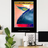 Vintage Poster England und Schottland Rail (Heimbüro)