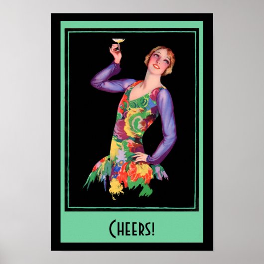 Vintage Poster - Flapper Girl der 20er Jahre (Vorne)