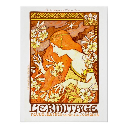 Vintage Poster Französisches Magazin Jugendstil Fr (Vorderseite)