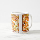 Vintage Poster Französisches Magazin Jugendstil Fr Kaffeetasse (VorderseiteRechts)