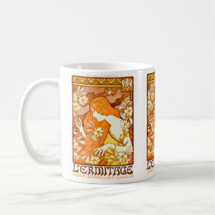 Vintage Poster Französisches Magazin Jugendstil Fr Kaffeetasse