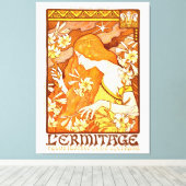 Vintage Poster Französisches Magazin Jugendstil Fr Leinwanddruck (Insitu (Holzboden))