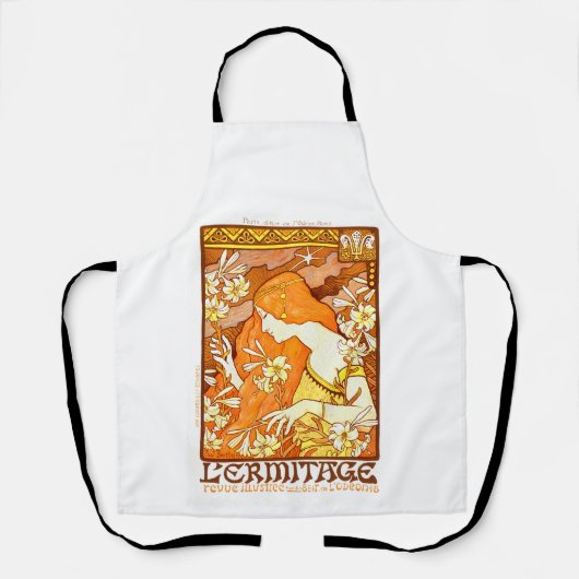 Vintage Poster Französisches Magazin Jugendstil Fr Schürze (Vorderseite)