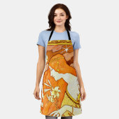 Vintage Poster Französisches Magazin Jugendstil Fr Schürze (Getragen)