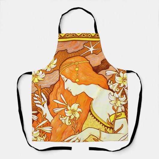 Vintage Poster Französisches Magazin Jugendstil Fr Schürze (Vorderseite)