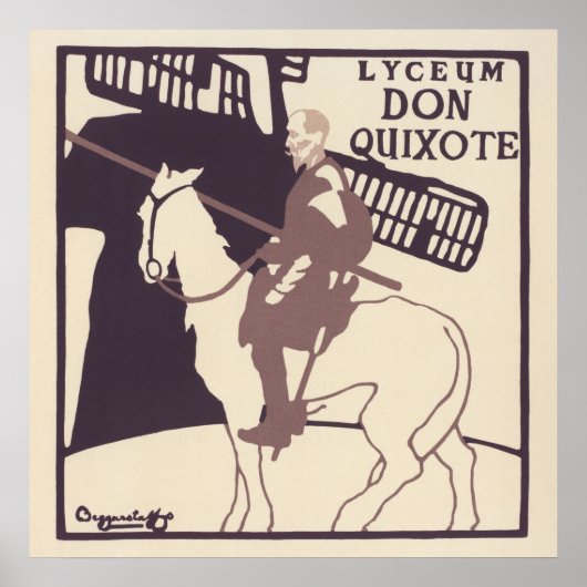 Vintage Poster für das Stück "Don Quixote" (Vorne)