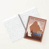 Vintage Poster für Reisen nach Montana. 2 Notizblock (Innenseite)