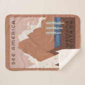 Vintage Poster für Reisen nach Montana. 2 Sherpadecke (Vorderseite (Horizontal))