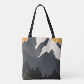 Vintage Poster für Reisen nach Montana. Tasche (Rückseite)