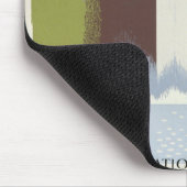 Vintage Poster für Reisen zu Nationalparks. Mousepad (Ecke)