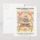 Vintage Poster für Stone & Murray Circus Postkarte (Vorne/Hinten)