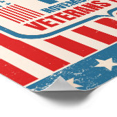 Vintage Poster für Veteranen (Ecke)