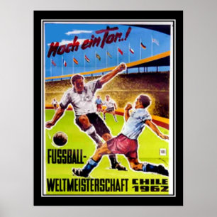 Vintage Poster Fußball Retro