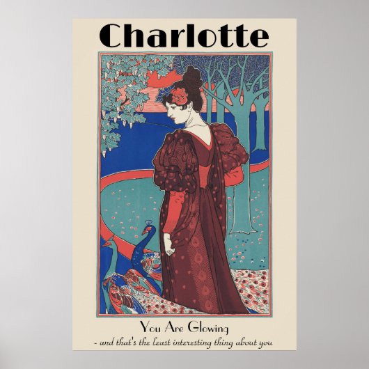 Vintage Poster Geschenk für beste Freundin (Vorne)