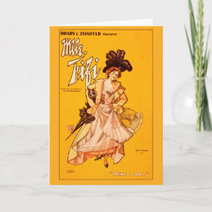 Vintage Poster-Grußkarte Karte