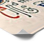 Vintage Poster Halloween Hexe & Pumpkin (Ecke)