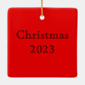 Vintage Poster Harper's Magazine Beefeater Keramikornament (Rückseite)