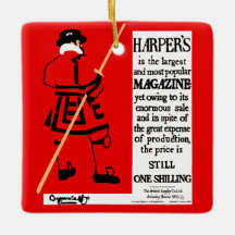 Vintage Poster Harper's Magazine Beefeater