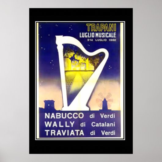 Vintage Poster Italienische Oper (Vorne)