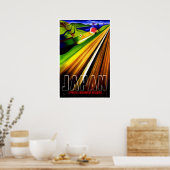 Vintage Poster Japan Eisenbahn Reisen Zug (Küche)