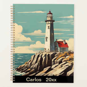 Vintage Poster Lighthouse Planer