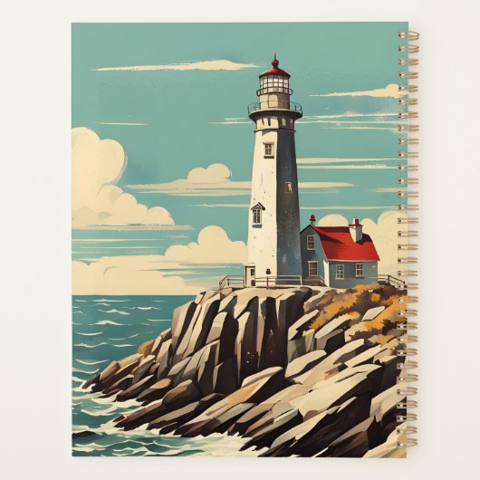 Vintage Poster Lighthouse Planer (Rückseite)