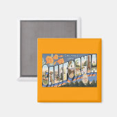 Vintage Poster Magnet (Vorderseite/Rückseite)