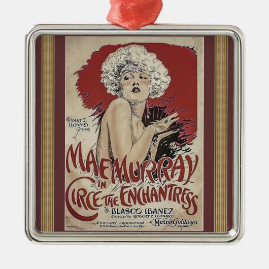 Vintage Poster Metal Ornament (Vorne)