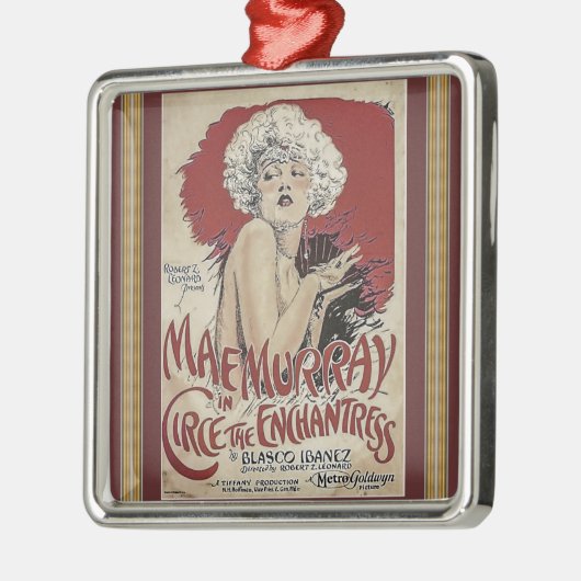 Vintage Poster Metal Ornament (Links)