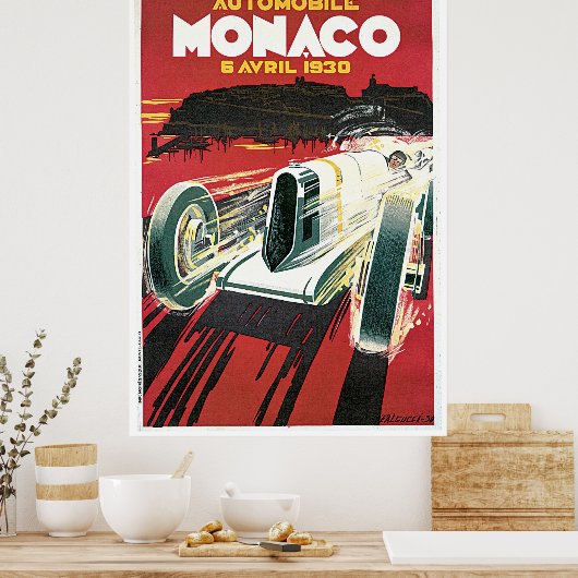 Vintage Poster Monaco 1930 (Küche)