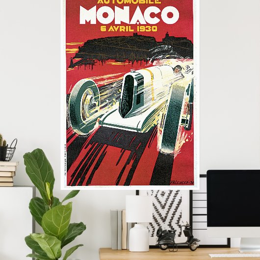 Vintage Poster Monaco 1930 (Heimbüro)