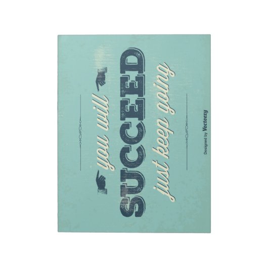 Vintage Poster Notizblock (Rotiert)