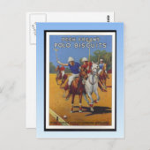 Vintage Poster, Peak Freans Polo Biscuits Postkarte (Vorne/Hinten)