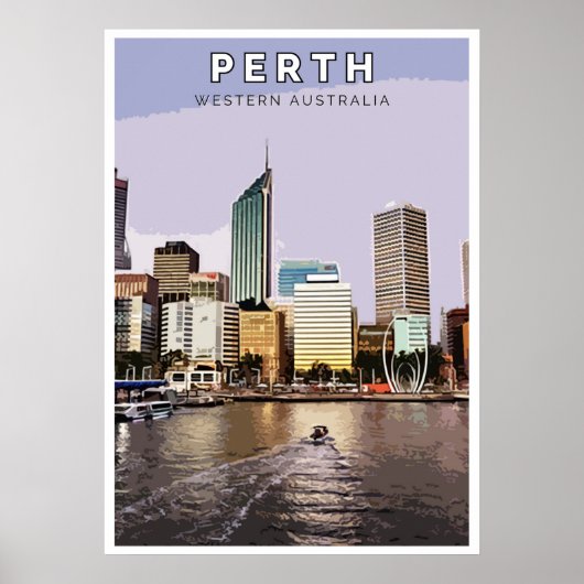 Vintage Poster - Perth, Westaustralien (Vorne)
