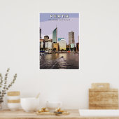 Vintage Poster - Perth, Westaustralien (Küche)