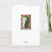 Vintage Poster:Pfau:Frau Karte (Rückseite)