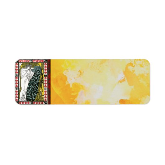 Vintage Poster:Pfau:Rücksendeadresse für Frauen (Vorne)