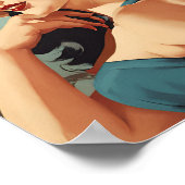 vintage poster pin up (Ecke)