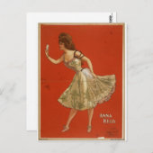 Vintage Poster Postkarte (Vorne/Hinten)