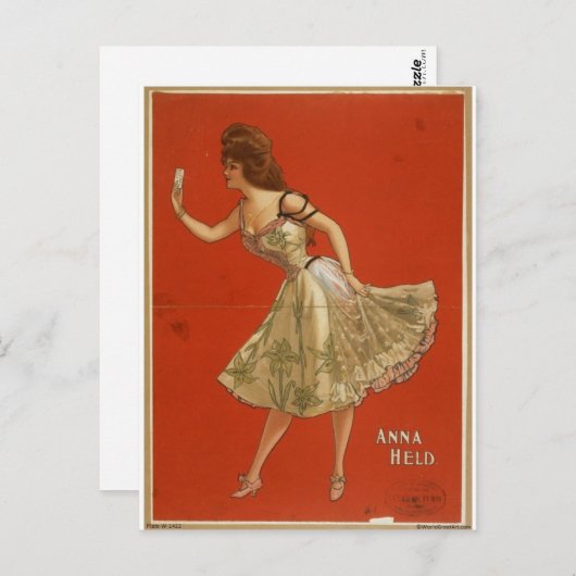 Vintage Poster Postkarte (Vorne/Hinten)