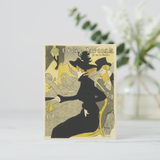 Vintage Poster Postkarten (Stehend Vorderseite)